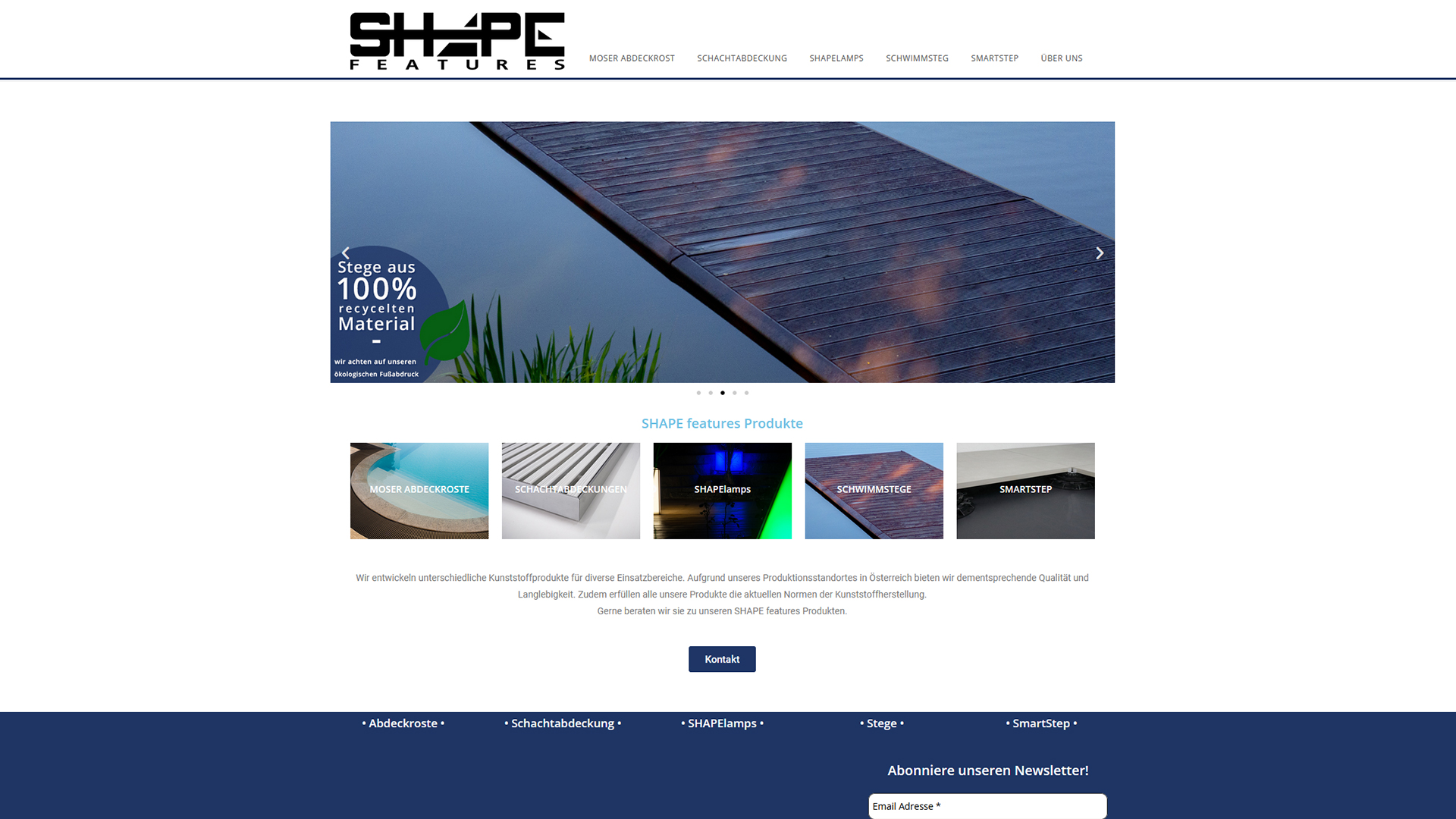 SHAPE features Website Launch